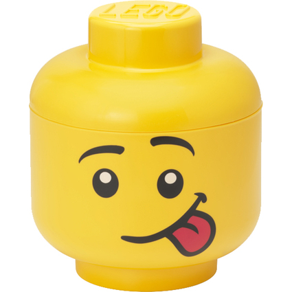 LEGO Bote en forme de tte STORAGE HEAD SILLY, S, 2L, jaune