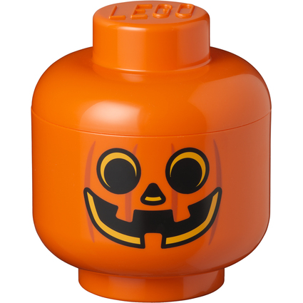 LEGO Aufbewahrungskopf STORAGE HEAD PUMKIN, S, 2 Liter