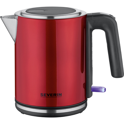 SEVERIN Bouilloire WK 3427, 1 litre, inox/rouge