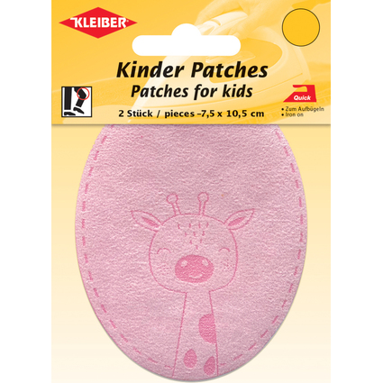 KLEIBER Application "Girafe", rose, blister de 2