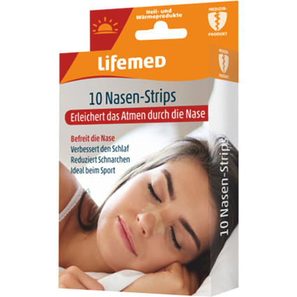 Lifemed Bandelettes nasales, 19 x 66 mm, ton chair