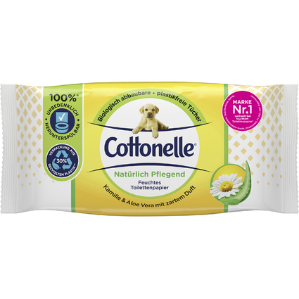 Cottonelle Papier toilette humide, camomille & Aloe Vera