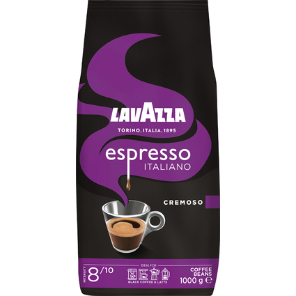 LAVAZZA Caf "ESPRESSO CREMOSO", en grain, 1 kg