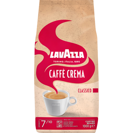 LAVAZZA Caf "CREMA CLASSICO", en grain, 1 kg