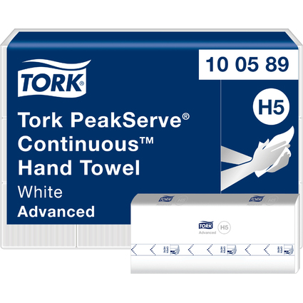TORK PeakServe Essuie-mains continu, 201 x 225 mm, blanc