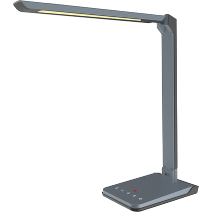 Hansa Lampe de bureau  LED Lumina, pied, gris mtallis