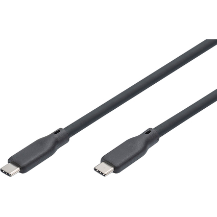 DIGITUS Cble USB 4.0 en silicone, USB-C, 0,5 m