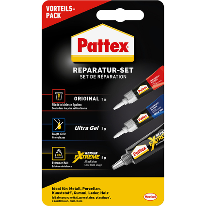 Pattex Set de rparation, 3 pices