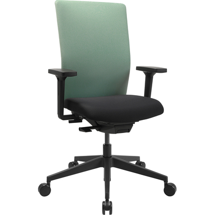 Topstar Chaise de bureau pivotante "Airwork G", noir/menthe