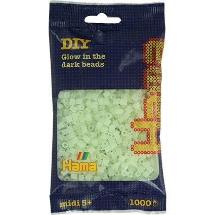 Hama Perles  repasser midi, sachet, vert fluorescent