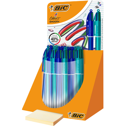 BIC Stylo  bille 4 Colours Smooth Gradient, prsentoir