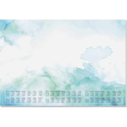 sigel Sous-mains bloc papier "Watercolor Sea", 595 x 410 mm