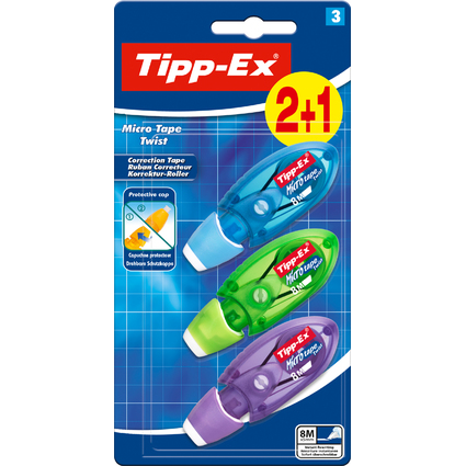 Tipp-Ex Roller correcteur "Micro Tape Twist", assorti