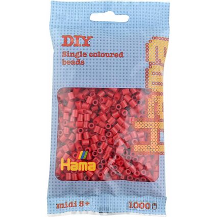 Hama Perles  repasser midi, sachet, rouge moyen