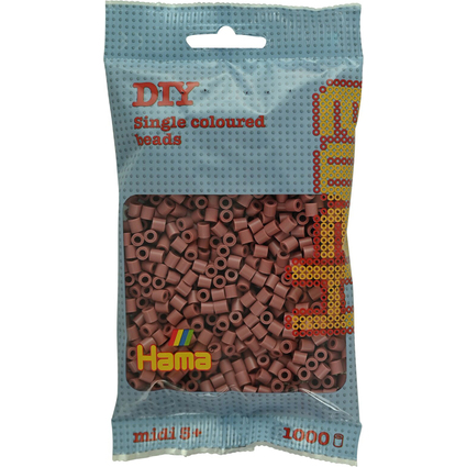 Hama Perles  repasser midi, dans un sachet, bois de rose