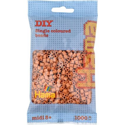 Hama Perles  repasser midi, dans un sachet, marron clair