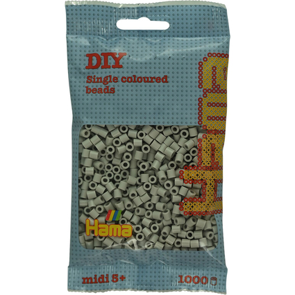 Hama Perles  repasser midi, sachet, gris silex