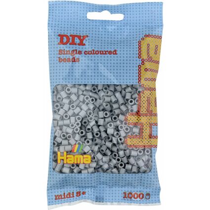 Hama Perles  repasser midi, dans un sachet, gris