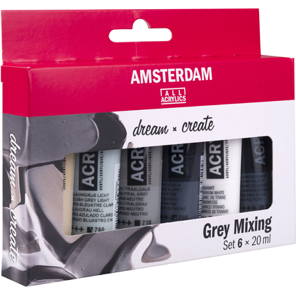 ROYAL TALENS Peinture acrylique AMSTERDAM, set de gris