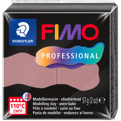 FIMO PROFESSIONAL Pte  modeler, 57 g, vieux rose