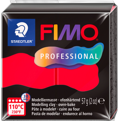 FIMO PROFESSIONAL Pte  modeler, 57 g, rouge