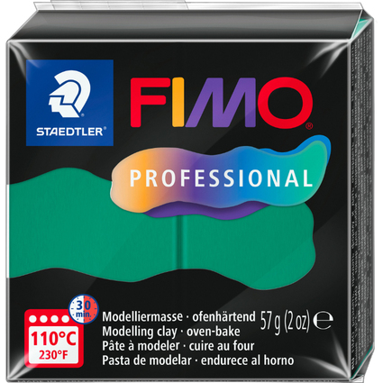 FIMO PROFESSIONAL Pte  modeler, 57 g, vert