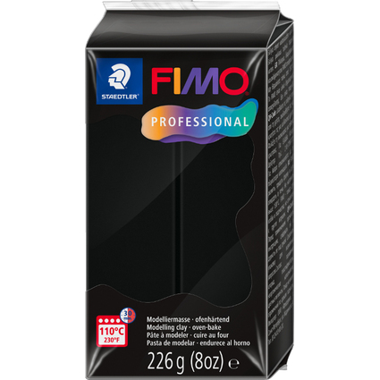 FIMO PROFESSIONAL Pte  modeler, 226 g, noir