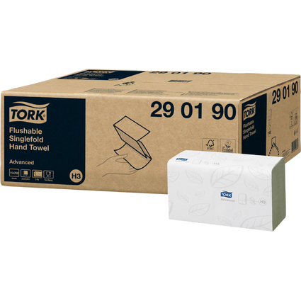 TORK Essuie-mains, 230 x 230 mm, pli en Z, blanc