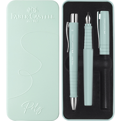 FABER-CASTELL Set de stylos POLY BALL/PEN, caribic blue