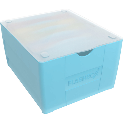 Oxford Bote  fiches "Flashbox", non quip, bleu pastel