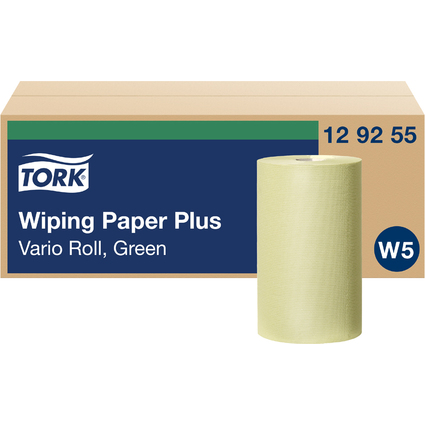 TORK Rouleau papier d'essuyage, 2 plis, 55 m, fort, vert