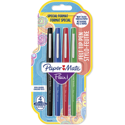 Paper:Mate Stylo feutre Flair Original STANDARD, tui de 4