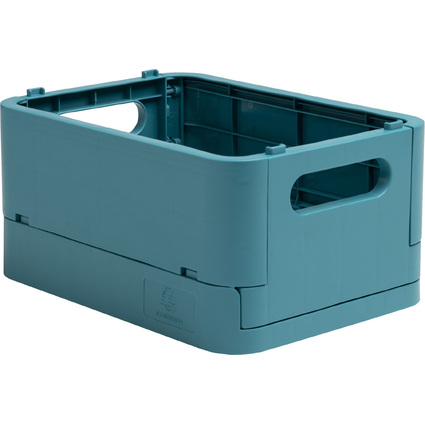 EXACOMPTA Bote de rangement Smart Case Mini, bleu pacifique