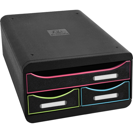 EXACOMPTA Module de classement SMALL-BOX, noir/arlequin