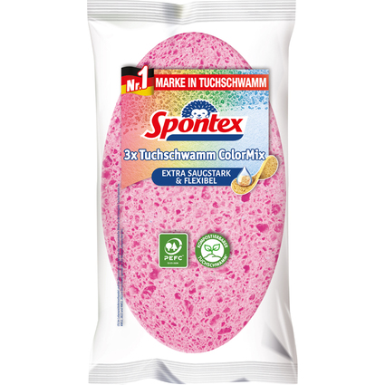 Spontex ponge ColorMix, pack de 3