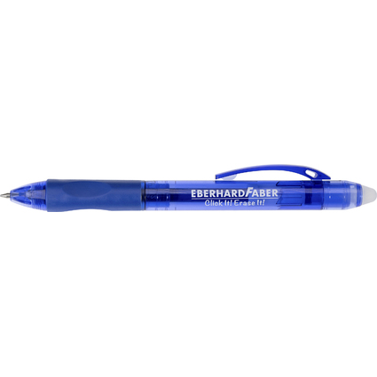 EBERHARD FABER Stylo encre gel Click it! Erase it!, bleu