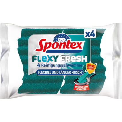 Spontex ponge Flexy Fresh, pack de 4