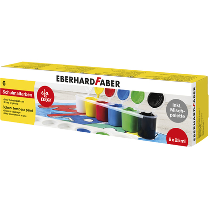 EBERHARD FABER Peinture pour l'cole EFA Color, tui de 6