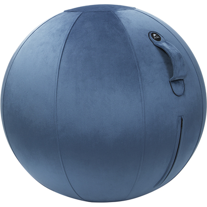 ALBA Ballon d'assise ergonomique MHBALL, velours, bleu nuit