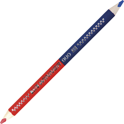 EBERHARD FABER Crayon bicolore TRI WINNER, rouge/bleu