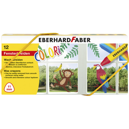 EBERHARD FABER Craie de cire pour vitre, bote carton de 12