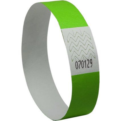 AVERY Bracelet imprimable, 256 x 19 mm, vert fluo