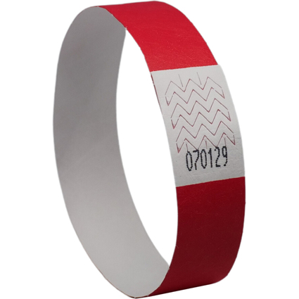 AVERY Bracelet imprimable, 256 x 19 mm, rouge fluo