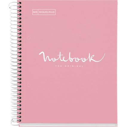 MIQUELRIUS Cahier  spirale "Notebook EMOTIONS", A4, rose