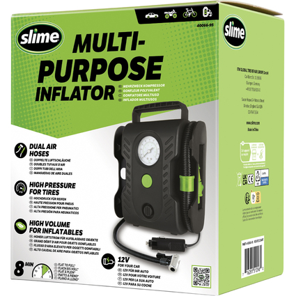 Slime Compresseur multi-usage, avec manomtre