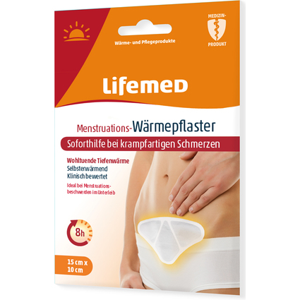 Lifemed Patch chauffant pour rgles douloureuses, blanc