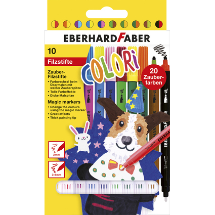 EBERHARD FABER Feutre magique double COLORI, tui de 10