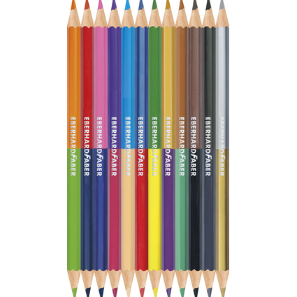 EBERHARD FABER Crayon de couleur COLORI DUO, tui de 12