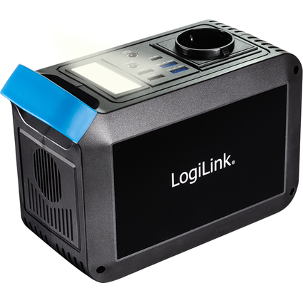 LogiLink Station de charge mobile, 300 watts, noir