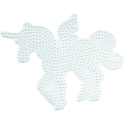 Hama Plaque pour perles midi "Pgase/licorne", blanc